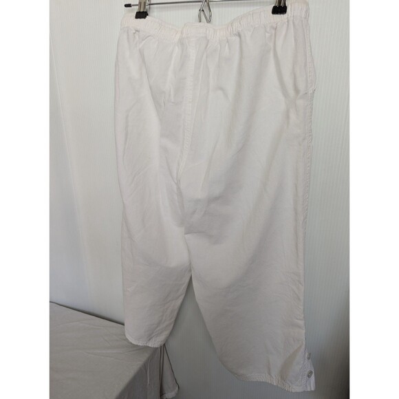 Kim Rogers Capri Pants White Womens Size Medium Cotton - Picture 5 of 10